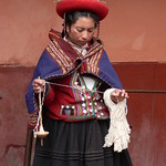 Weaving demonstration, Chinchero
