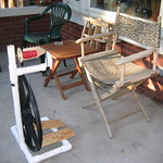 Spinning on the front porch