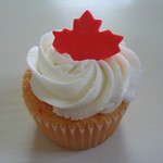 canada day cupcake
