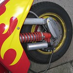 Atomic Fireball wheel close-up