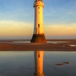 NEW BRIGHTON LIGHTHOUSE (PERCH ROCK), NEW BRIGHTON, MERSEYSIDE, ENGLAND.