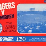 Rangers v St Mirren. 19th November 1977.