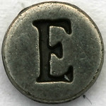 Pewter Letter E