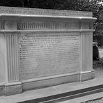 Front of the tomb of John Harrison restored by the Worshipful Company of Clockmakers