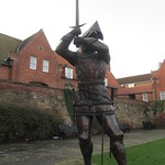 UK - Northumberland - Alnwick - Statue of Sir Harry Percy