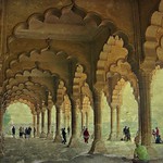 INDIEN-Agra, Agra Fort Diwan I Am (Hall of Public Audience), fantastic, 13422/6336