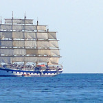 The Royal Clipper off Maiori, Italy