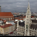 Marienplatz seen from Pfarrkirche St. Peter, Munich, Germany