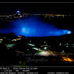 Fantastic views of the Niagara Falls at night, Ontario, Canada