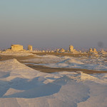 White Chalk Formations, the White Desert, Egypt.