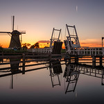 Kinderdijk sunset