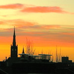 Two Steeples in the morning