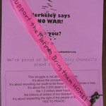 Code Pink Note on Berkeley