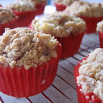 Rhubarb Streusel Cakes