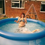 Mum in pool