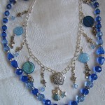 Blue Moon Rose Necklace