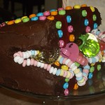 treasure chest cake side view