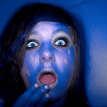 I didn't see her when I painted the wall