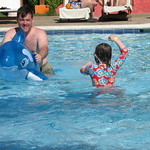 M & D with the killer whale toy