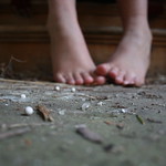 at the haunted house