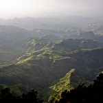 Sunset over the Simien Mountains