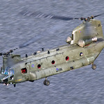 RAF Chinook ZA720 low level at Thirlmere
