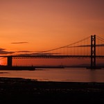 Forth Bridge Icelandic Volcanic Ash Sunset