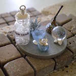 Miniature Fairy Enchanted Winter Picnic Set ~ 1:12 Scale