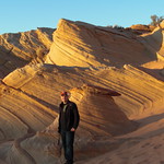 Sunset at Top of Waterhole Canyon - "The Great Wall"