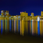 View of downtown Lakeland, Polk County, Florida, USA