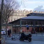 Old parisian covered market architecture