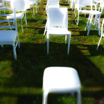185 Empty White Chairs - Earthquake Memorial