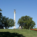 looking WNW at uphill at Spanish-American War Memorial - Arlington National Cemetery - 2013-08-24
