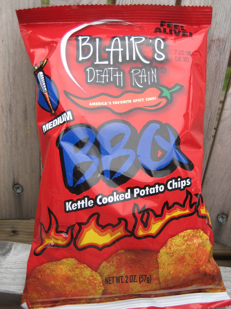 Review Blair's Death Rain BBQ Kettle Chips Hot Sauce Blog Hot Sauce Reviews & More!Hot