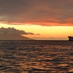 Coucher de soleil sur Moorea
