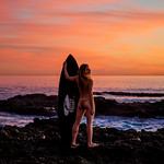 Beautiful Malibu Sunset! Pretty Blond in Malibu! Canon 5D Mark II Photos of Beautiful Blonde Swimsuit Bikini Model Goddesses with Pretty Blue Eyes !