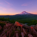 Majestic Mount Hood at Sunset