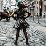 Fearless Girl Statue by Kristen Visbal New York City Wall Street