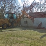 Tearing down farm house