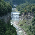 A view of the falls at Letchworth