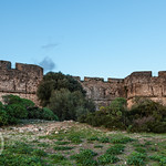 NICE -4- JAN 2014 113 - Evening sun on the fort on Mont Boron