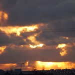 Fire Clouds Make Halloween Face