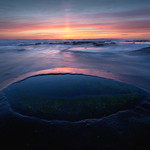 contact (sun pillar over la jolla)