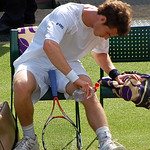 Andy Murray's knee (closeup)