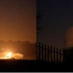 Floodlight spill light, Sundial Farm, Wentworth