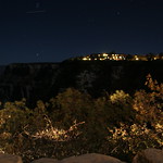 El Tovar Hotel at night