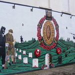 Ulster Volunteer Force UVF paramilitary Mural - associated with RHC
