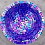 Mosaic pedestal fruit bowl