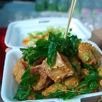 Thawt Mun Plaa Duk Catfish Thai Fish Cakes and crab cakes - Taling Chan Floating Market THB30