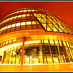 Golden City Hall of London at Night